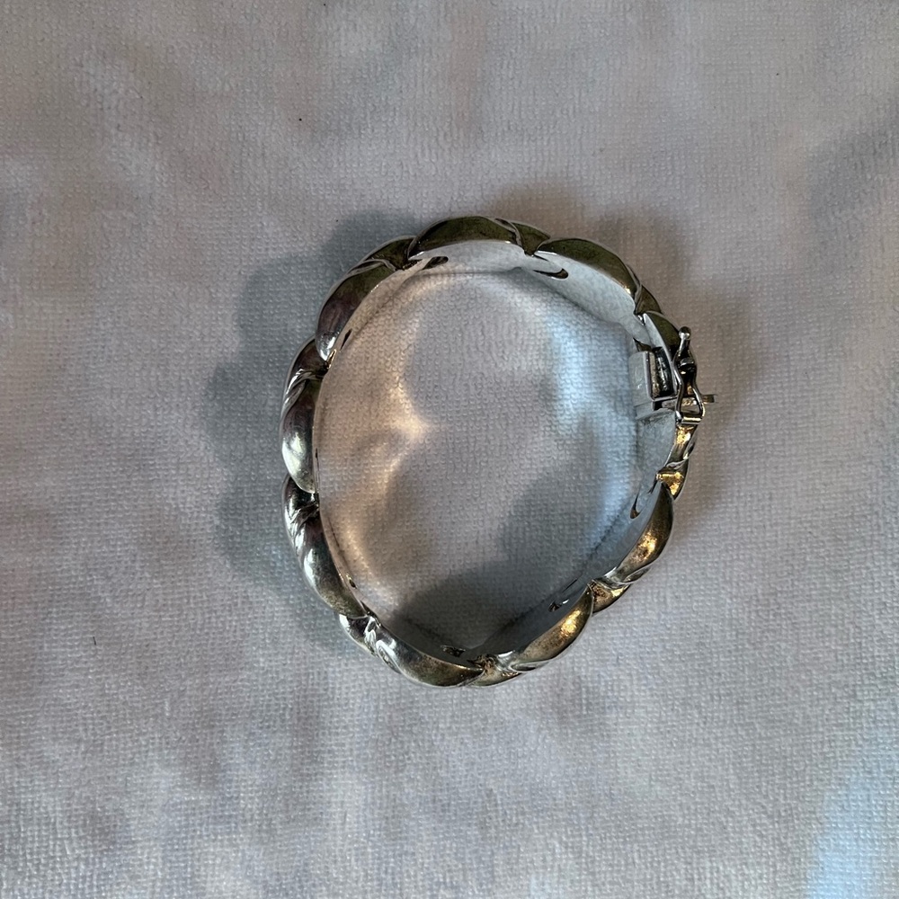 Milor Italy 925 Sterling Silver
Vintage Wide Chunky Chain Bracelet - Picture 7 of 10
